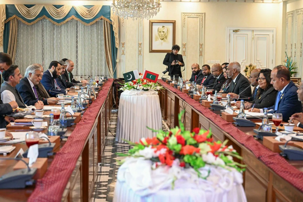 President Muizzu and First Lady during the Pakistan state visit